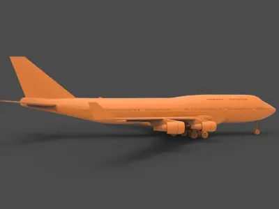 Boeing 747 3D print model