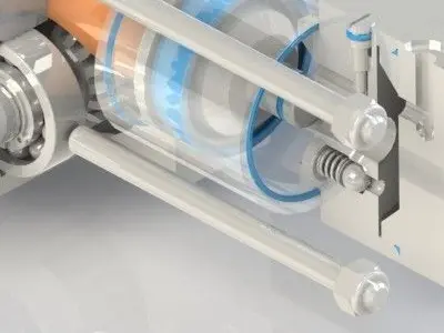 Pneumatic system Free 3D model