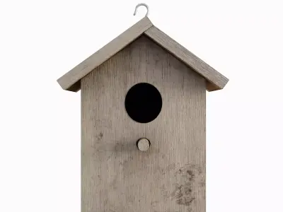 Birdhouse Set Low-poly 3D model