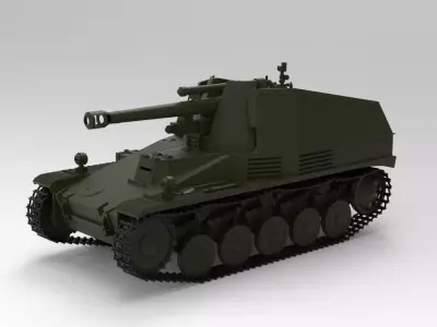  Wespe tank 3D model