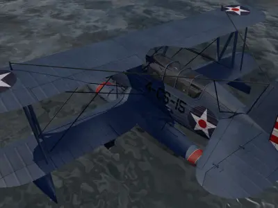 Curtiss SOC-3 Seagull 3D model