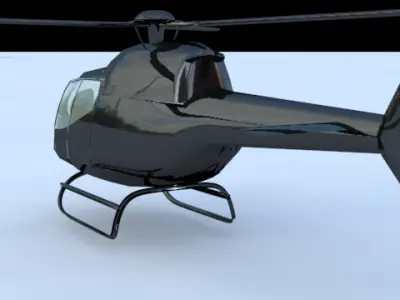 eurocopter helicopter 3D model