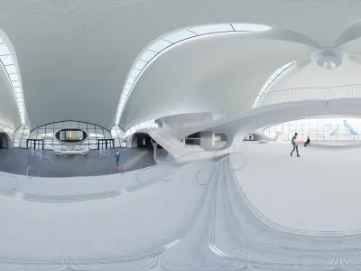 TWA Flight Center 90s Model 3D model