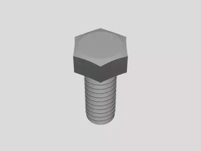 Bolt - Geometry Only No Textures No Materials 3D model