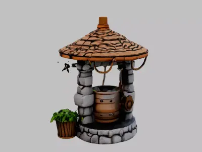 stone well Free 3D model