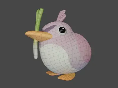 Bird Game Model 11 Low-poly 3D model