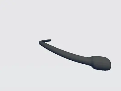 Microphone Headset Low-poly 3D model