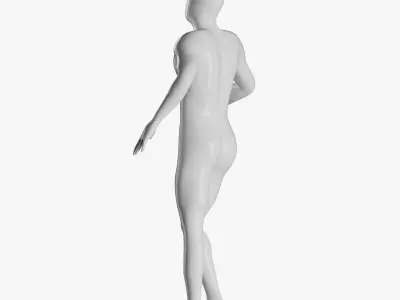 Rigged Male and Female Mannequin 02 3D model