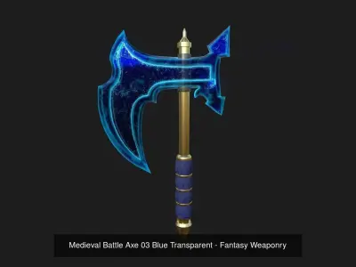 10 Medieval Battle Axe Collection - Fantasy Weaponry 3D Model Pack