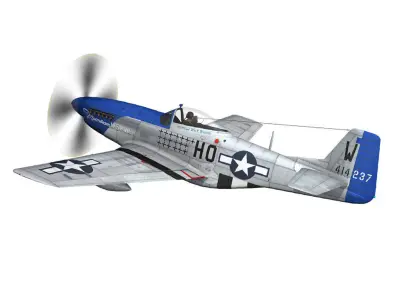 North American P-51D Mustang - Moonbeam McSwine 3D model