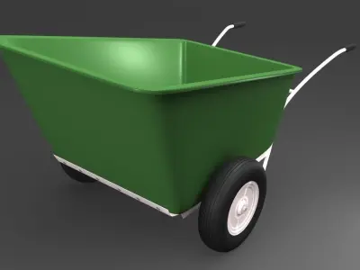 Wheelbarrow 3D model 8