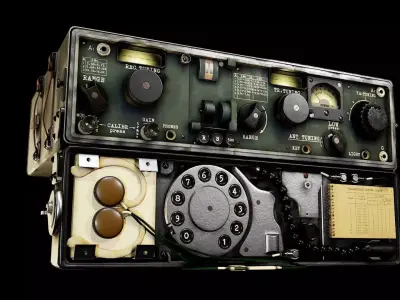 R-353 Proton Soviet spy radio 3D model