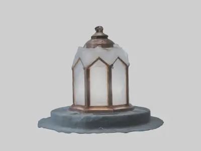 Ice lantern Model Low-poly 3D model