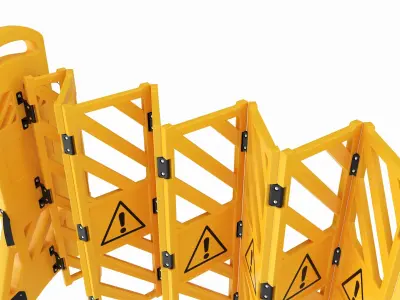 Expandable Safety Barrier Set 3D model