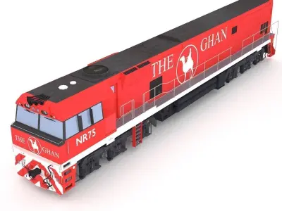 The Ghan gran train 3D model