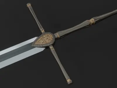 Sword 06 Low-poly 3D model