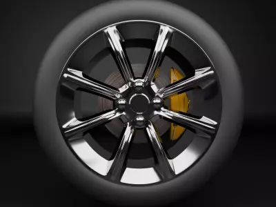 wheel 3D model - PBR and Textured