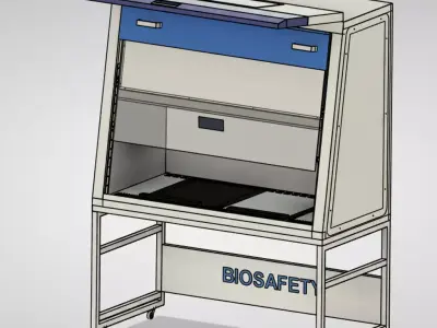 Biosafety Cabinet 6ft Vertical Laminar Flow  3D model