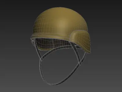 Combat Helmet Low-poly 3D model