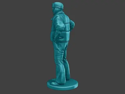 Actual Male Truck Driver AMTD 002 3D print model