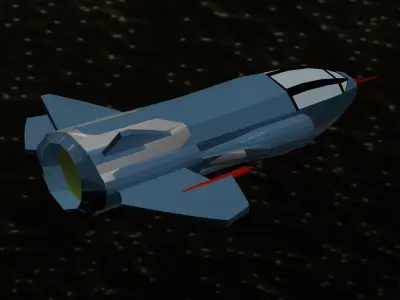 Sci-fi Jet 3D model purchase