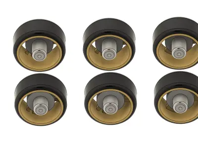 ADVAN JDM 6 pack  wheels in HW scale 3D print model