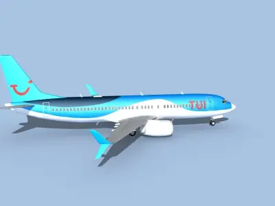 Boeing 737-800 Max TUI fly Deutschland 3D model