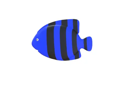 Cartoon Stylized Fish 3D Model 3D model