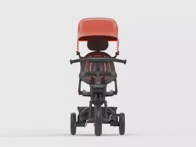 Baby stroller 3D model 3D model 23