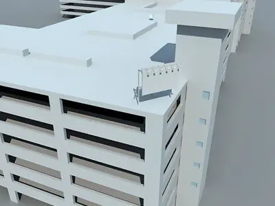Detailed Complex Building 83 3D model
