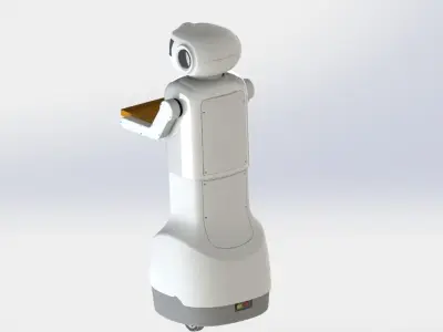 Service robot 3D model purchase