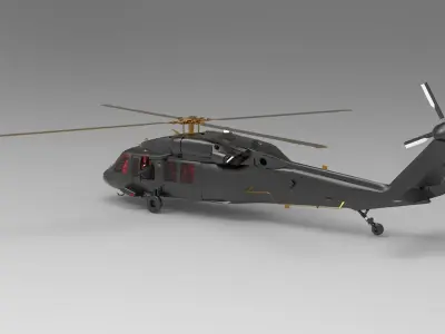 Sikorsky UH-60 Black Hawk 3D model order