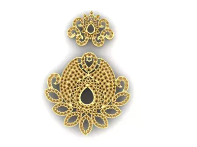 simple  design pendant  3D print model