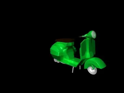 Vespa scooter Low-poly 3D model buy