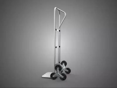 LOOP P HANDLE SHAPE STAIR CLIMBER HAND TRUCK CART SIX WHEEL LIFT 3D model
