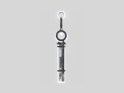 SciFi Sword A13 Black Camo - Character Design Fashion Low-poly 3D model
