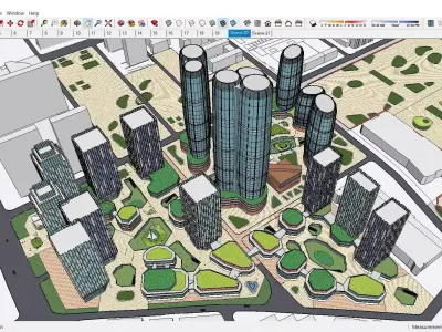 Sketchup Residential Complex 236 3D model