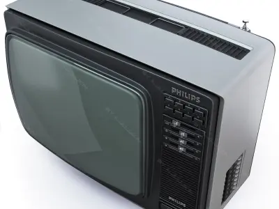 PHILIPS 14C825 retro color TV 3D model