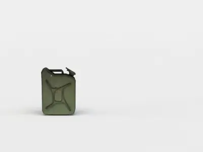 Canister military case Low-poly 3D model