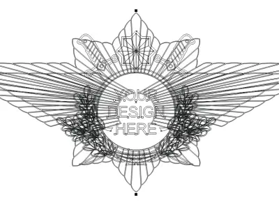 Honor Wing Badge  Printable Military Style Medal 3D print model