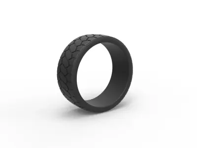 Truck low profile tire Scale 1 to 25 3D print model