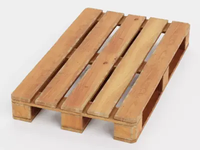 Pallet V1 - Wooden Shipping Platform 3D model
