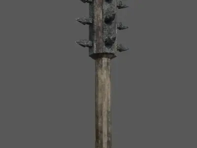Medieval Mace Low-poly 3D model buy