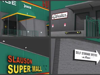 City Buildings Pack Low-poly 3D model