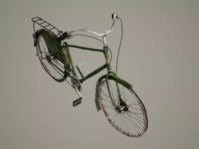 Bike 02 Low-poly 3D model