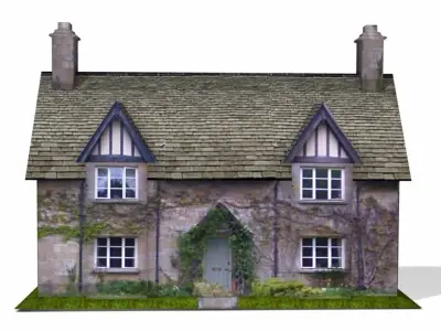 Winchcombe Cottage Low-poly 3D model