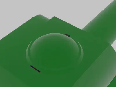 T-1 Tank Low-poly 3D model