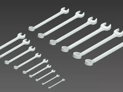 Combination Wrench Sets 3D model