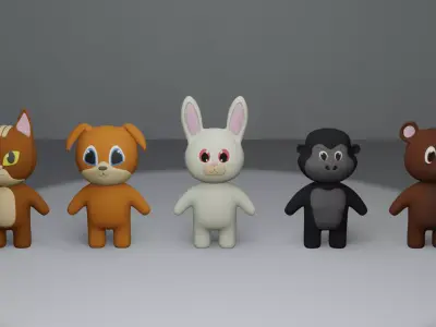 Animals Part 1 3D model purchase