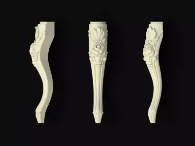 leg High quality 3d models for processing on a cnc machine 3D model 43